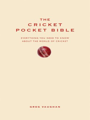 cover image of The Cricket Pocket Bible